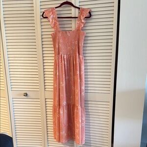 French Connection Pink Sleeveless Maxi Dress for Weddings- like new!